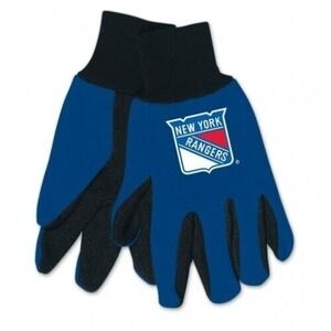 New York Rangers Sports Utility Work Gloves All Purpose W/ Palm Grip NHL New